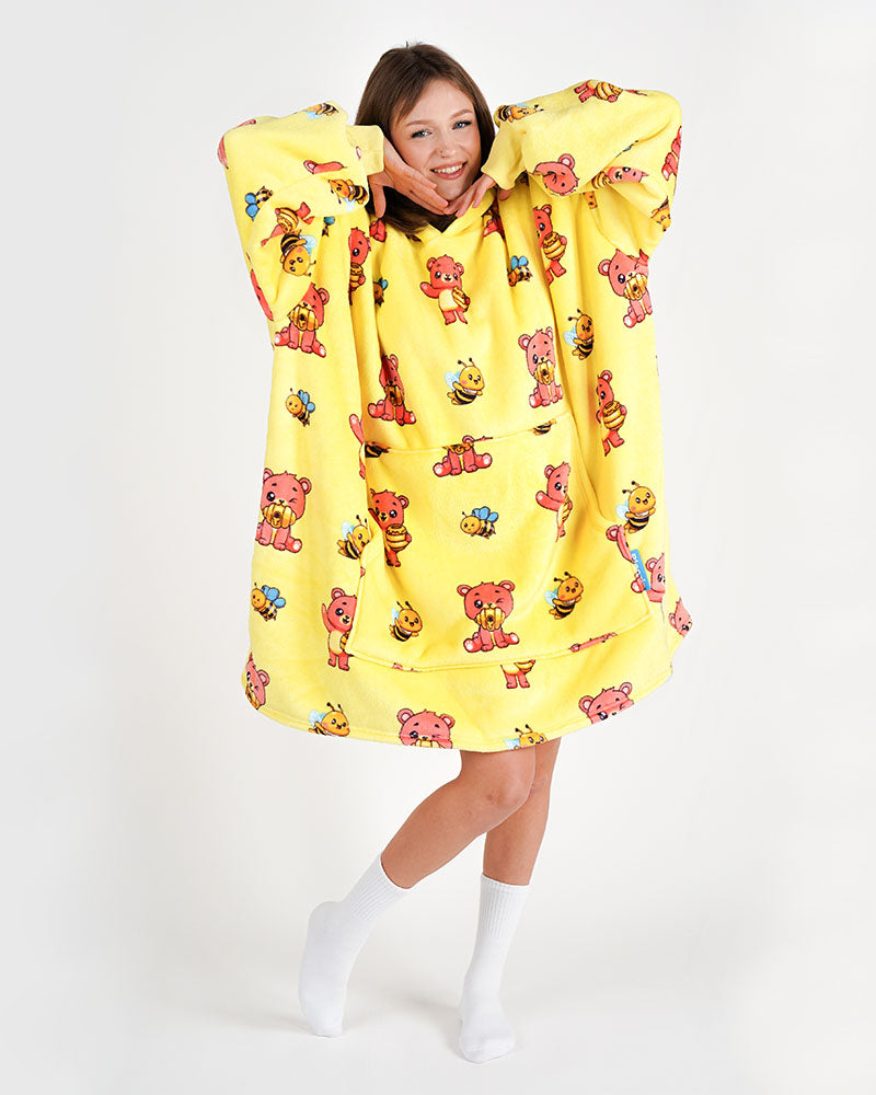 ciepła kocobluza bluza koc Bloozie pszczoła pszczoły miś