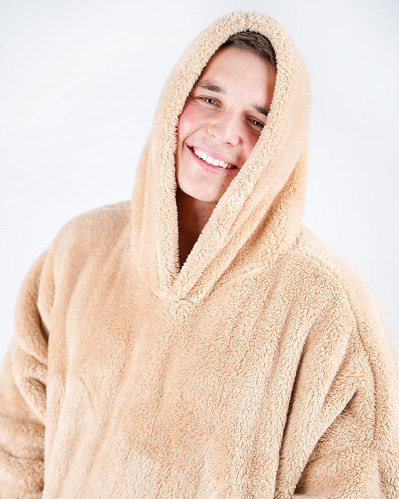 ciepła kocobluza Blozie brązowa furry