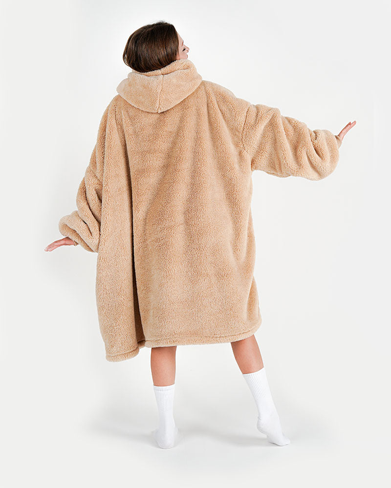 ciepła kocobluza Blozie brązowa furry