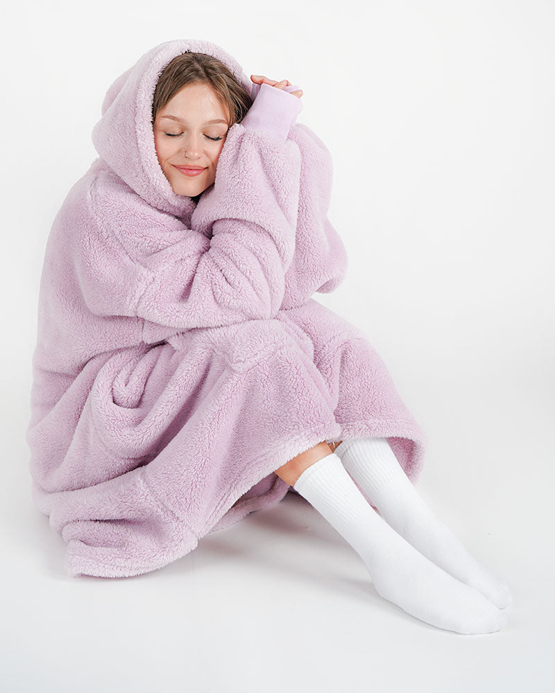 ciepła kocobluza Blozie fioletowa furry