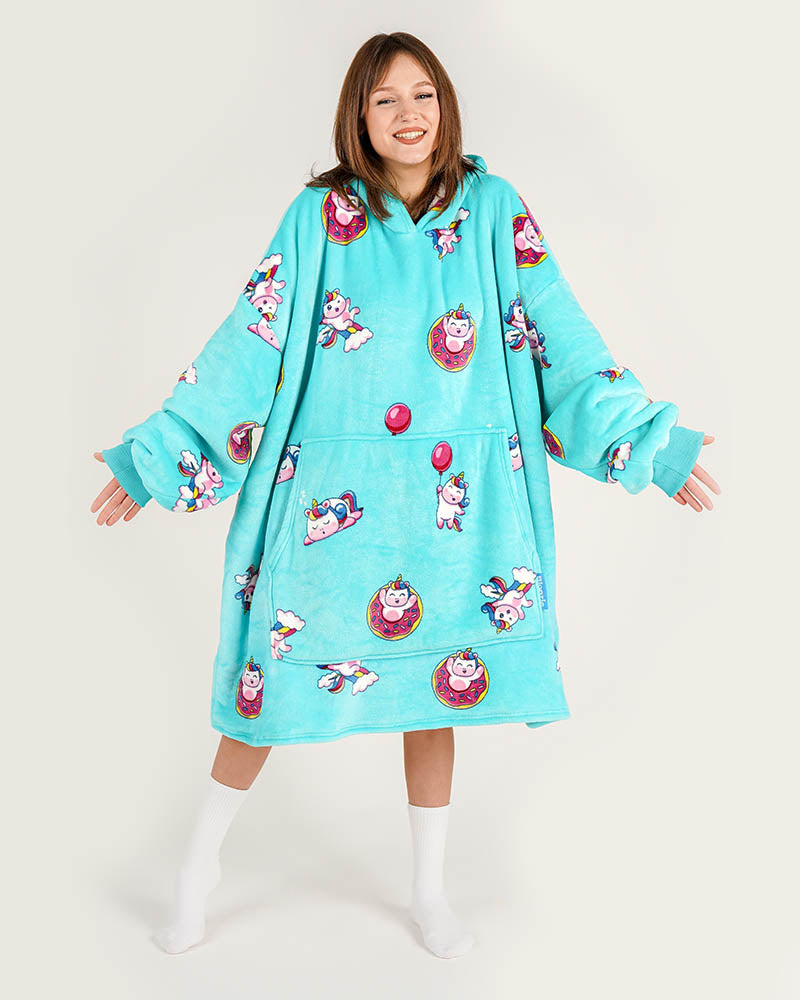 ciepła kocobluza bluza koc Bloozie jednorożec