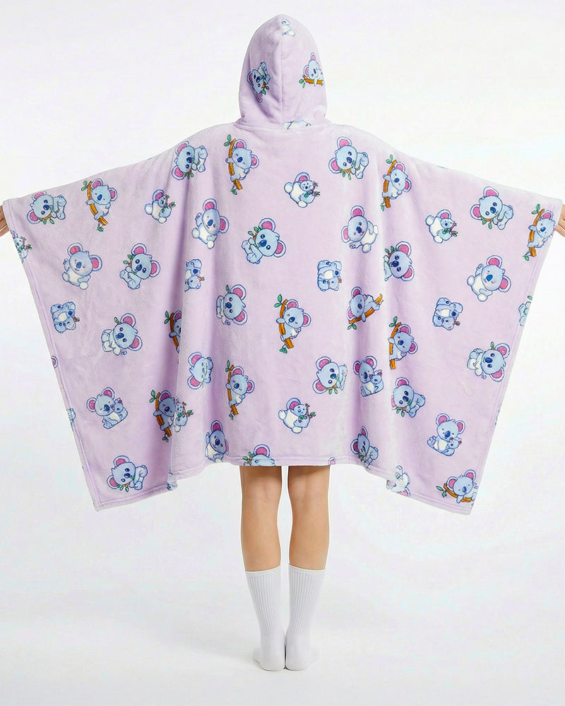 Bloozie Koc z kapturem Sherpa - Koala